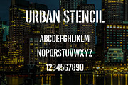 Urban Stencil Display Font, a Sans Serif Font by vladocar (Thumbnail 4 of 4)