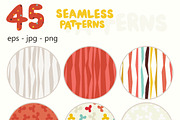45 funny seamless patterns, a Pattern Graphic by Svetlana Loseva (Thumbnail 3 of 4)