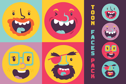 Toon Funny Avatar Faces