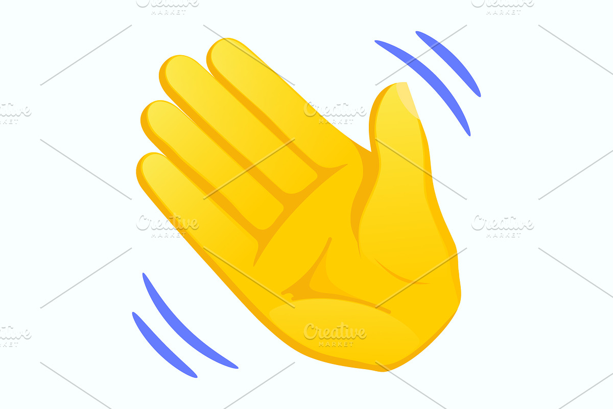 Waving hand gesture icons set vector, an Icon by Yayasya (Photo 2 of 3)