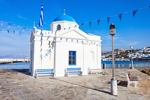 Agios Nikolaos Church in Mykonos, a Photo by saiko3p