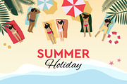 Summer holiday and vacation posters, a Templates & Theme by PREMIUMVECTOR (Thumbnail 4 of 5)