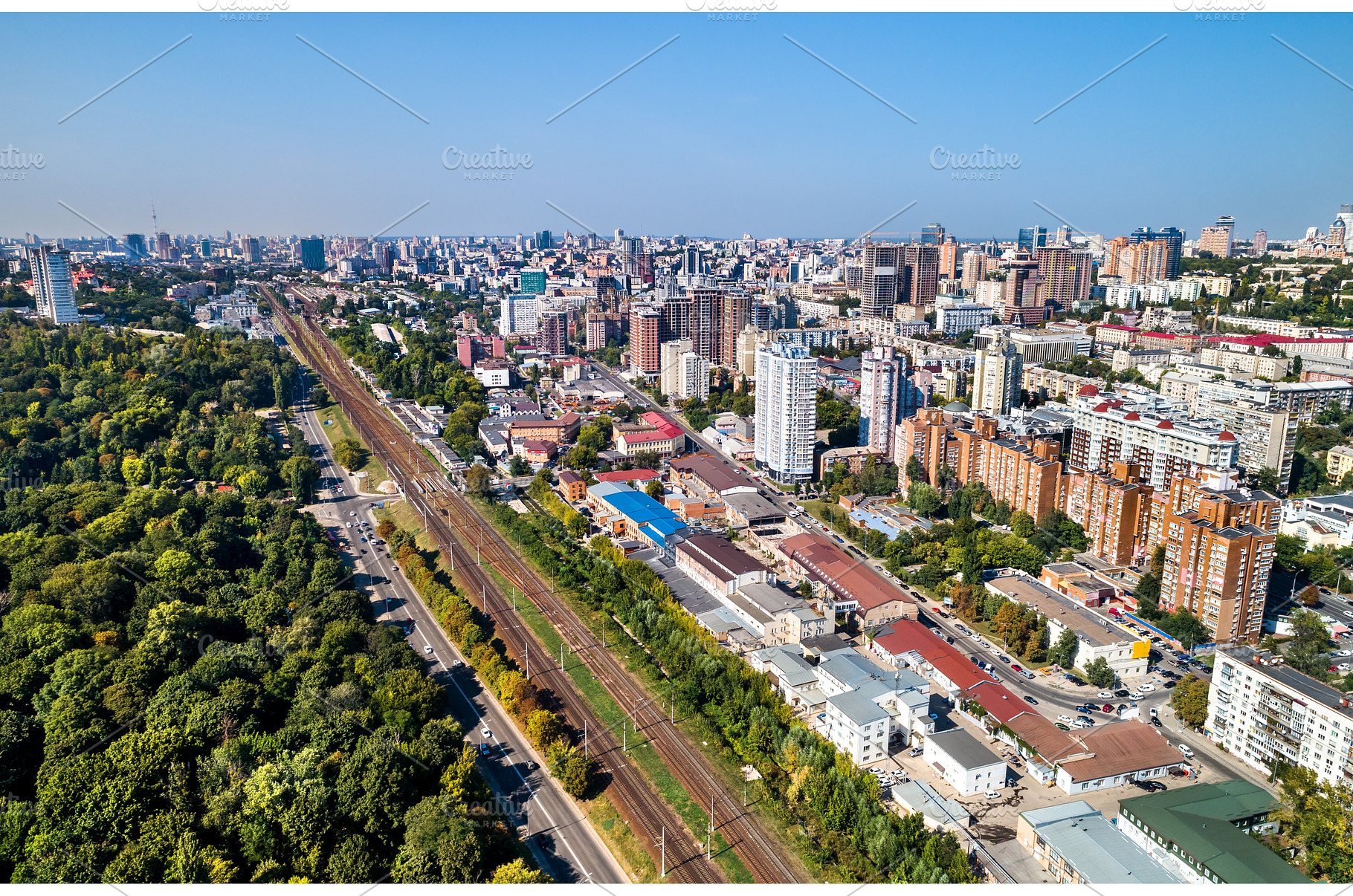 Pechersk district in Kiev, Ukraine, an Architecture Photo by Leonid Andronov