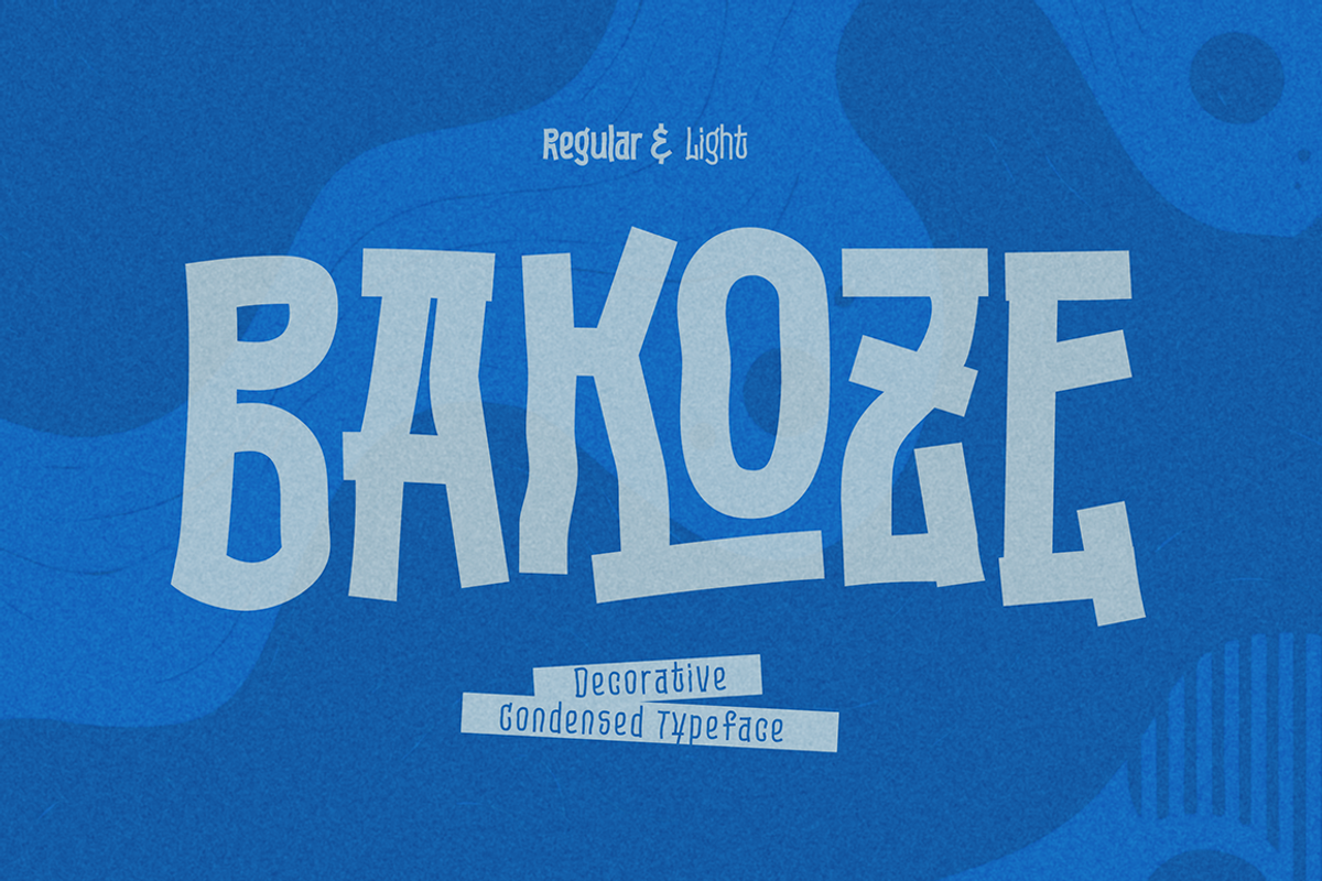 Bakoze - Modern Decorative Font, a Sans Serif Font by Grontype (Photo 1 of 10)