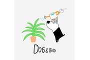 Dog & Bird Collection 3, an Animal Illustration by Irene Loal (Thumbnail 9 of 11)