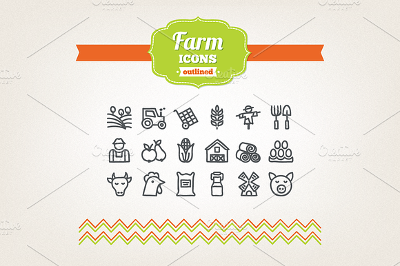 Hand Drawn Farm Icons