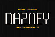 Dazney – Modern Sans Serif, a Sans Serif Font by Craft Supply Co. (Thumbnail 1 of 8)