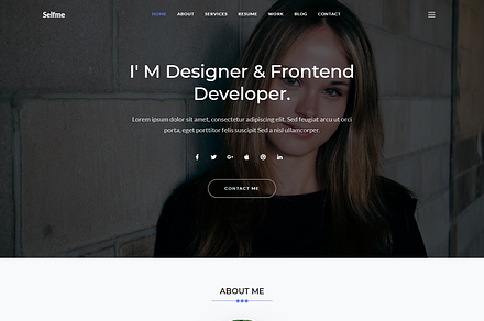 Selfme -Responsive Personal Template