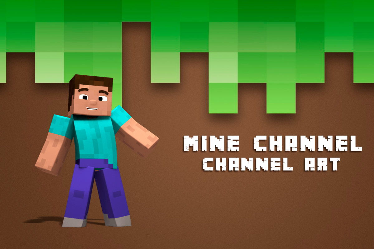 Youtube Mine Channel Art, a Social Media Template by FrancoShop (Photo 1 of 7)