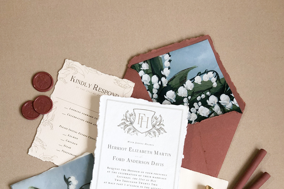 Lily of the Valley Logo Illustration, a Graphic by Blushed Design by Katrina (Photo 3 of 9)