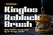 Kingtos Reblack Brush, a Handwritten Font by QR Design Studio (Thumbnail 1 of 8)