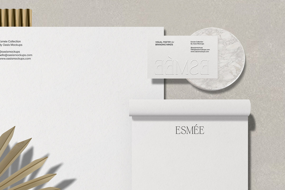 Minimalistic Stationery Scene Mockup, a Product Mockup by Oasis Mockups (Photo 2 of 3)