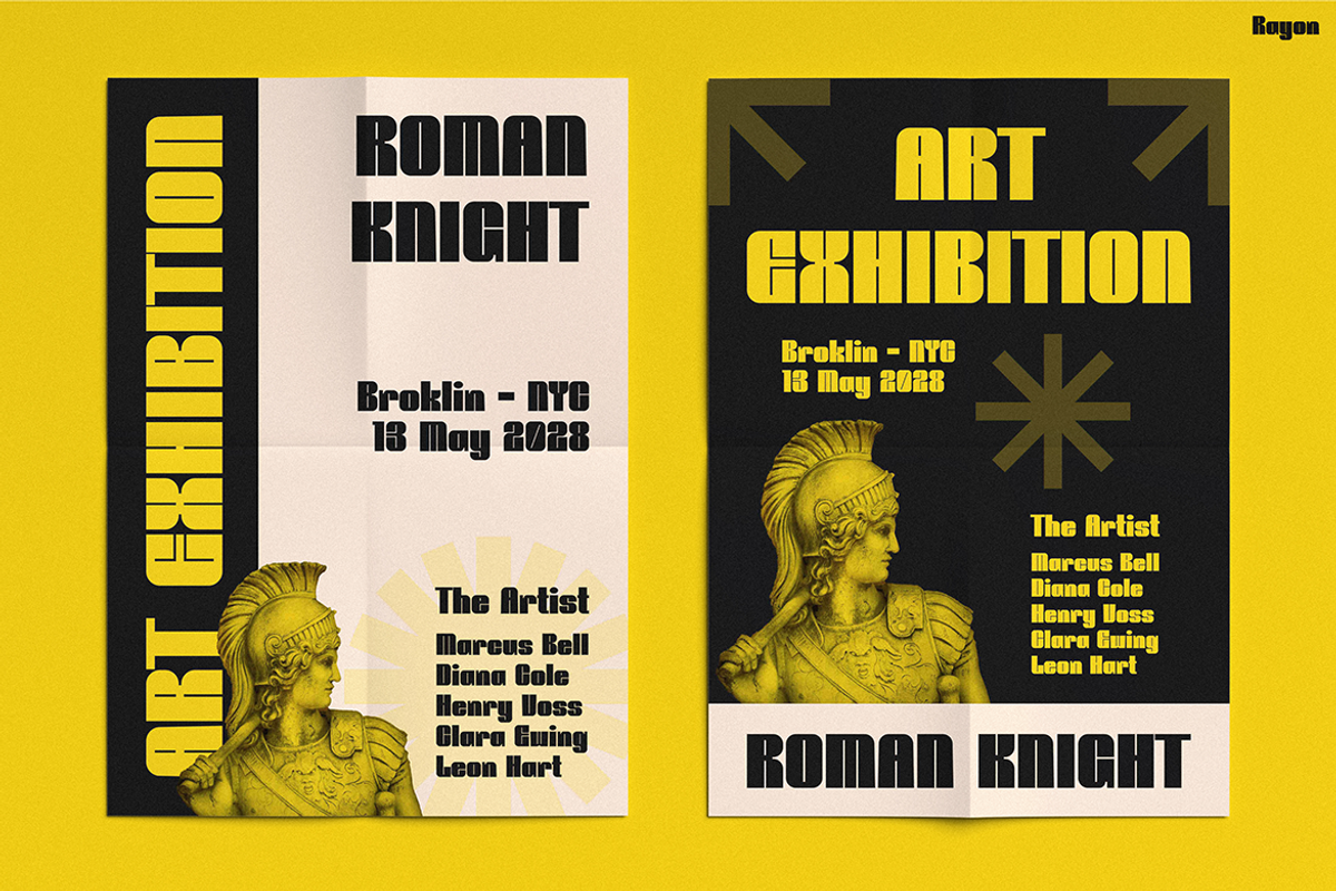 RAYON, a Sans Serif Font by Pinisi ART (Photo 10 of 10)