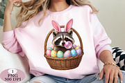 Funny Raccoon Bubblegum Easter Png, an Illustration by Daily.Designs (Thumbnail 2 of 5)