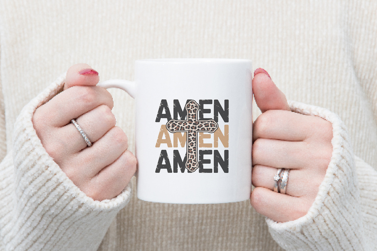 Amen Png, Christian Sublimation PNG,, an Illustration by Watercolor design (Photo 6 of 6)