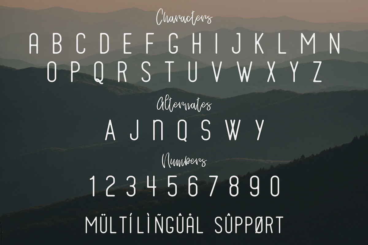 Wildling Typeface preview 2