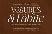 Vogures Fabric Modern Elegant Serif, a Serif Font by timelesstype.co (Thumbnail 1 of 10)