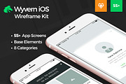 Wyvern iOS Wireframe UI Kit, a Wireframe Template by Yaroslav Zaitsev (Thumbnail 1 of 57)