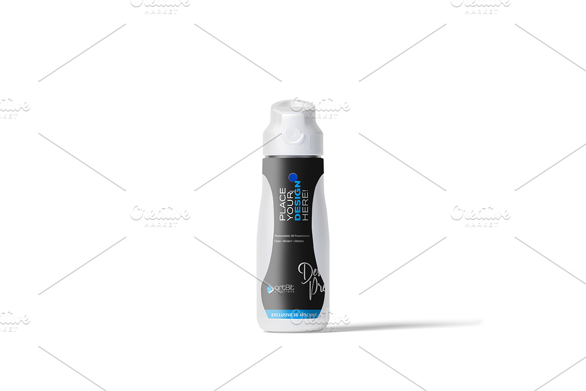 Electric Heating Water Bottle Mockup, a Packaging Mockup by artBit Design Studio (Photo 8 of 9)