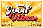 Retro Lettering - Groovy font, a Script Font by Nirmana Visual (Thumbnail 3 of 11)