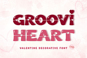 Groovi Heart – Valentine Heart Font, a Symbol Font by AnningArts (Thumbnail 1 of 8)