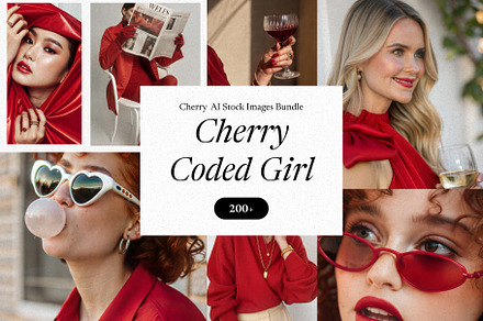 Cherry Coded Girl Aesthetic Image, a Beauty & Fashion Photo by Helospace