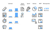 Scrum - Project Management Icons, an Outline Icon by Sarunw (Thumbnail 3 of 4)