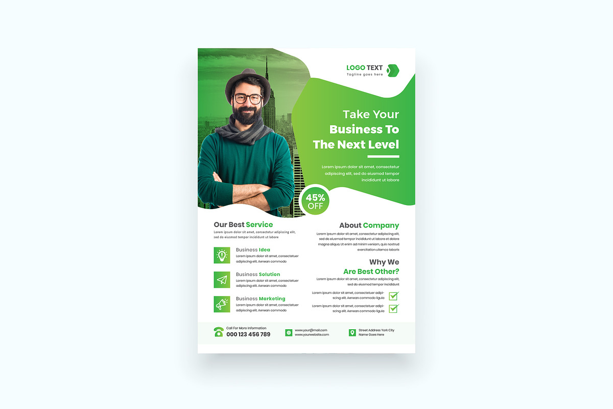 Business Corporate Flyer Tempalte, a Flyer Template by Mk_Studio (Photo 6 of 7)