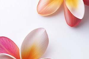 Vibrant frangipani flowers with pink, a Nature Photo by MistyDay