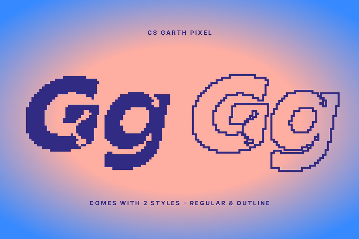 CS Garth Pixel, a Sans Serif Font by Craft Supply Co. (Photo 3 of 8)