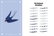Swallow Birds Creator for Procreate, a Brush Add-On by Pencil Twist (Thumbnail 6 of 11)