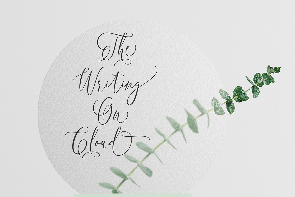 One Luminous Script, a Script Font by moriztype