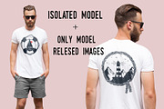 T-shirt mock up (front and back) # 1, a Shirt Mockup by Arfis (Thumbnail 5 of 7)