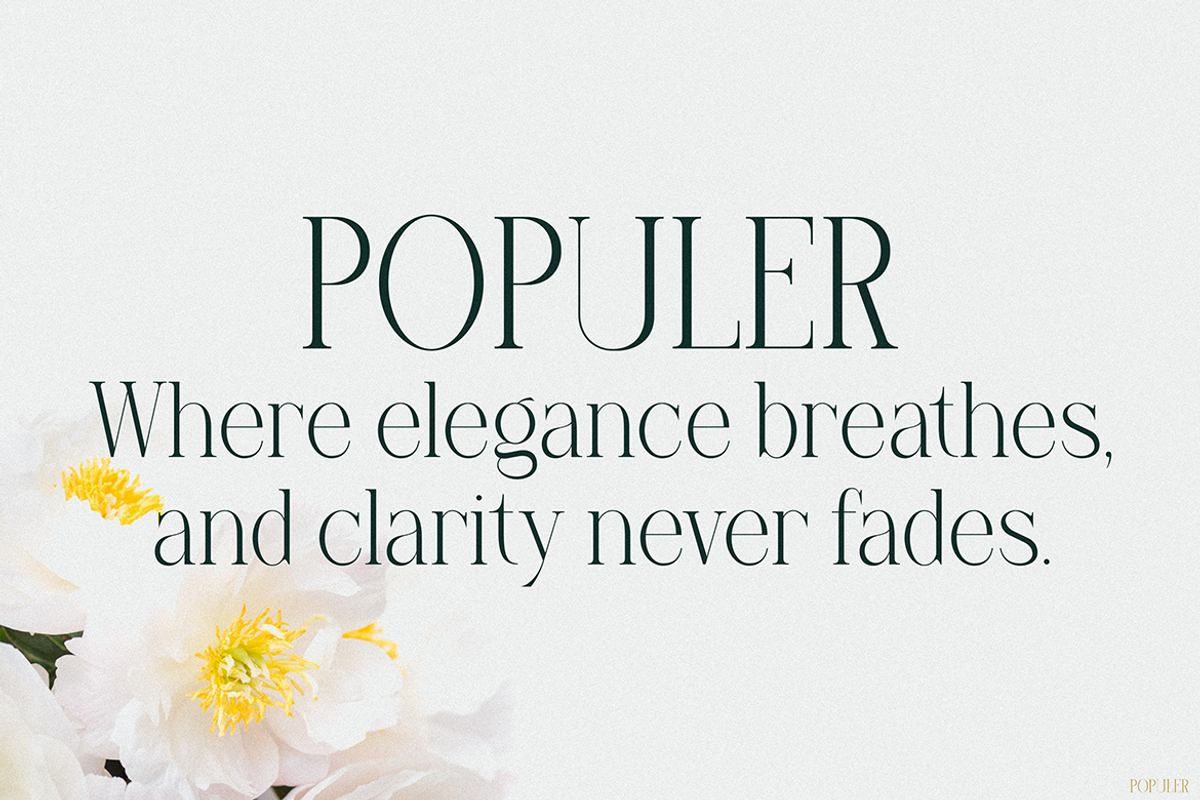 Populer, a Serif Font by Pinisi ART (Photo 3 of 10)