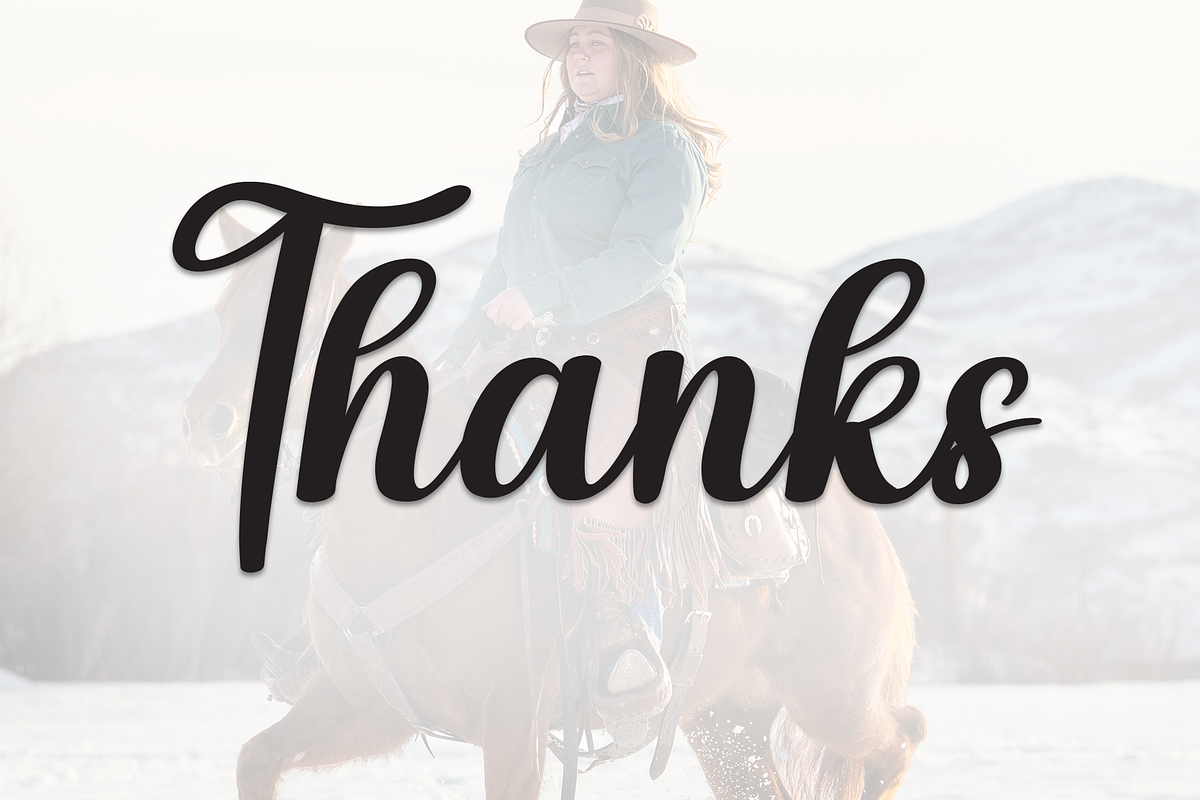 Cowgril | Script Font, a Handwritten Font by Scratchones (Photo 9 of 9)