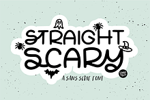 STRAIGHT SCARY Halloween Font