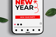 New Year Social Media Post, a Social Media Template by ContestDesign (Thumbnail 3 of 7)