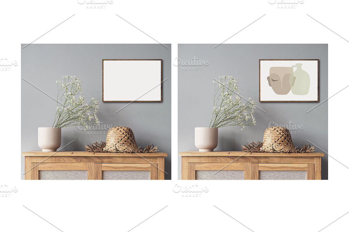 Artwork Frame Mockup Photo Bundle, a Poster Template by Octopus_Vibes (Photo 8 of 16)