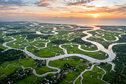 Aerial view of the Ganges delta, a Nature Photo by nandinigraphics (Thumbnail 3 of 4)