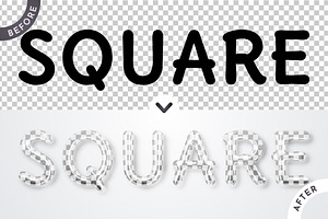 Checkered Glass Editable Text Effect