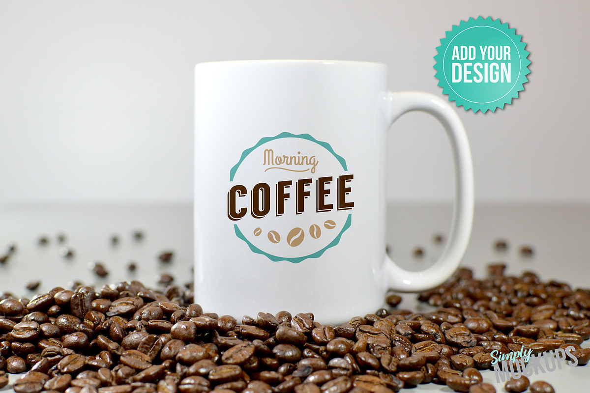 11oz Mug Mockup - 1 Sided, a Cups & Container Mockup by Simply Mockups (Photo 2 of 2)