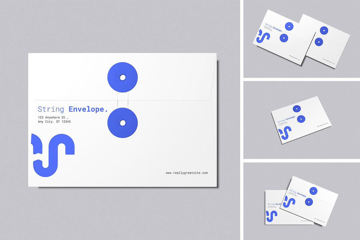 String Envelope Mockup, an Advertising Mockup by swsi-studio