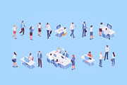 Isometric Business People Vector Set, a Finance Illustration by Vector_Art (Thumbnail 9 of 14)