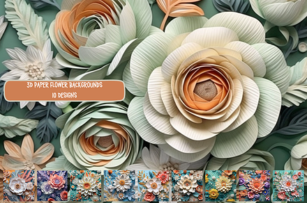 Stunning 3D Flower Backgrounds