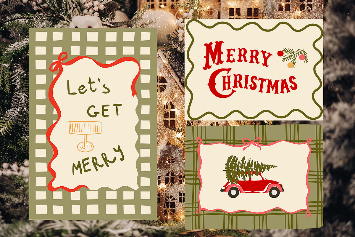 Vintage Christmas clipart & posters, an Object Graphic by Tani Kuzminka (Photo 5 of 13)