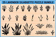 Lavender Silhouette Puzzle Bundle, an Object Illustration by Artivon (Thumbnail 5 of 8)