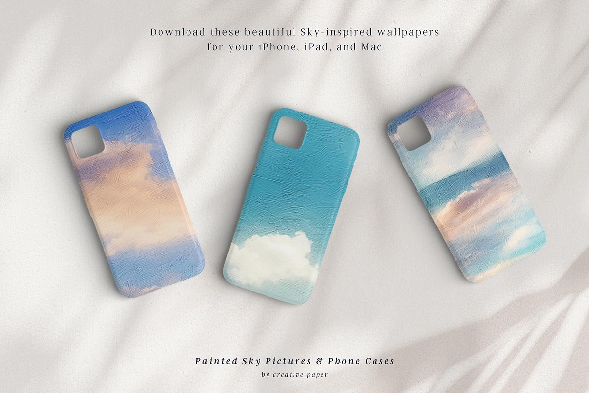 Painted Sky Pictures, Sky Landscape, a Texture Graphic by by creative paper (Photo 3 of 7)