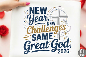 2026 New Year Grace Simply Blessed, an Illustration by Designking