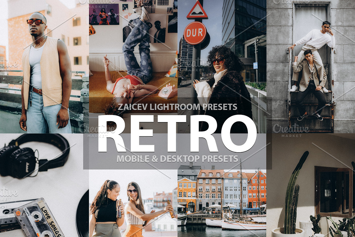 RETR Lightroom mobile desktop PRESET, a Preset Add-On by Zaicev Lightroom presets (Photo 1 of 5)