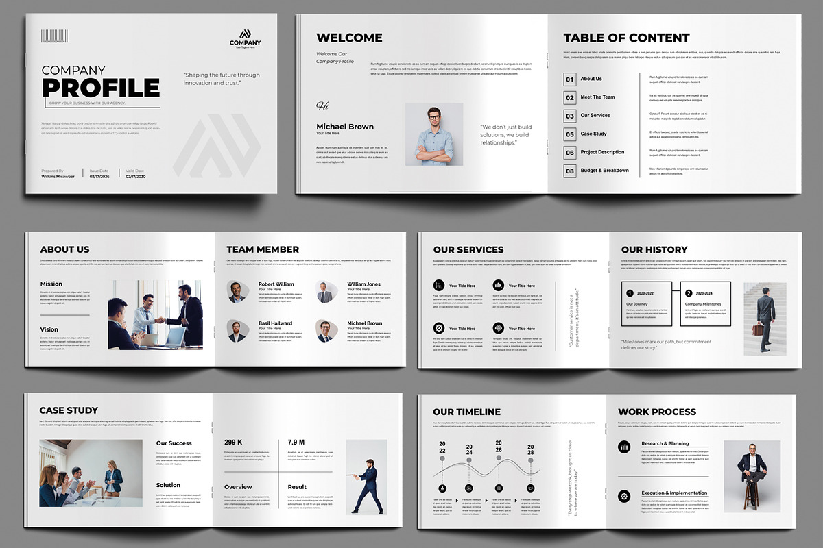 Company Profile Design Layout, a Brochure Template by MightyDesign (Photo 1 of 8)